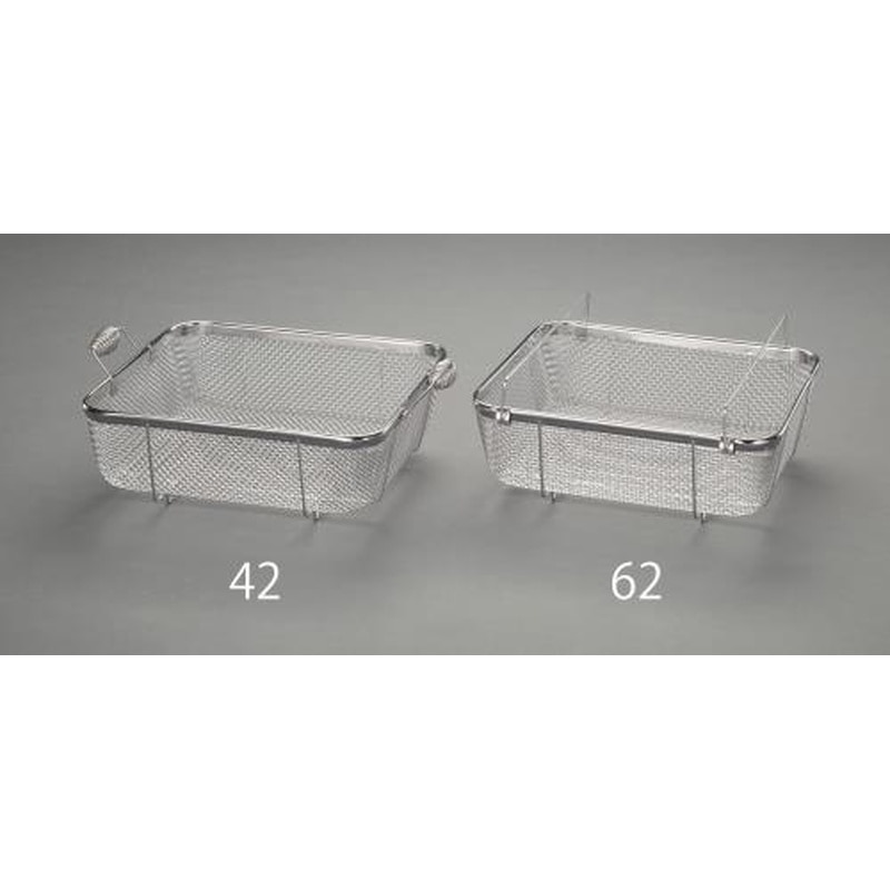 エスコ EA992CE-63 395x350x100mm部品洗浄ざる(ステンレス製) 1個（ご注文単位1個）【直送品】