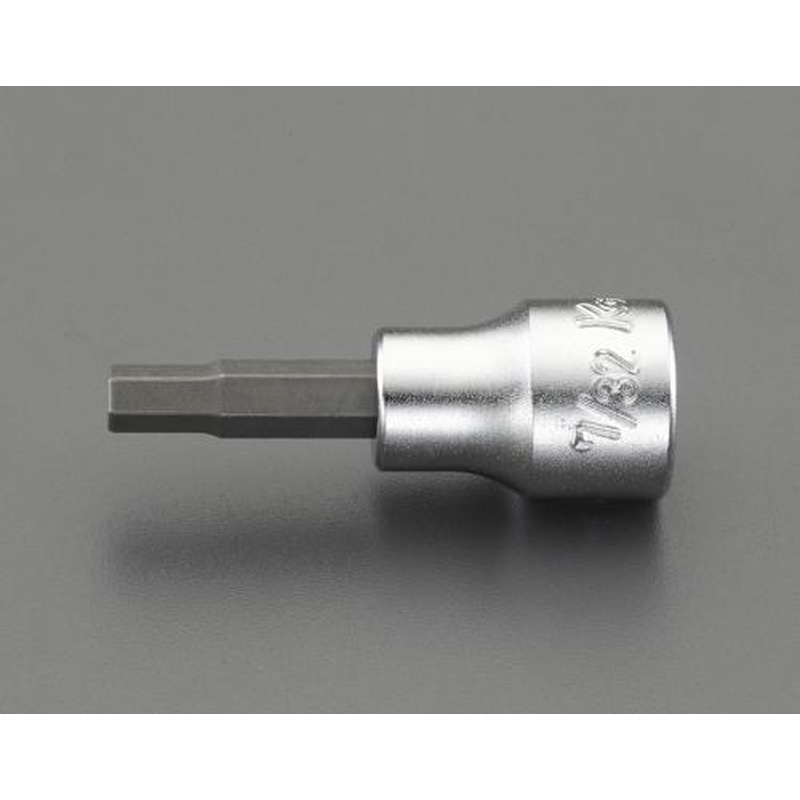 エスコ EA618BS-301 3/8”DRx1/8”［Hex]ビットソケット 1個（ご注文単位1個）【直送品】