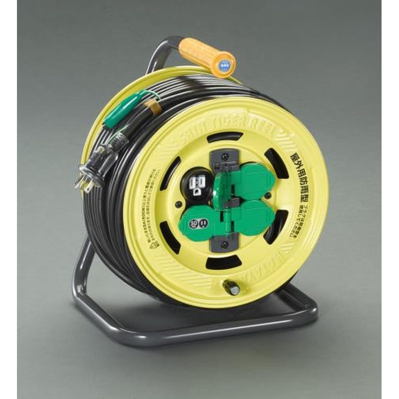 エスコ EA815BT-50 AC125V/15A/50mコードリール(防雨,漏電遮断器付 1個(ご注文単位1個)【直送品】