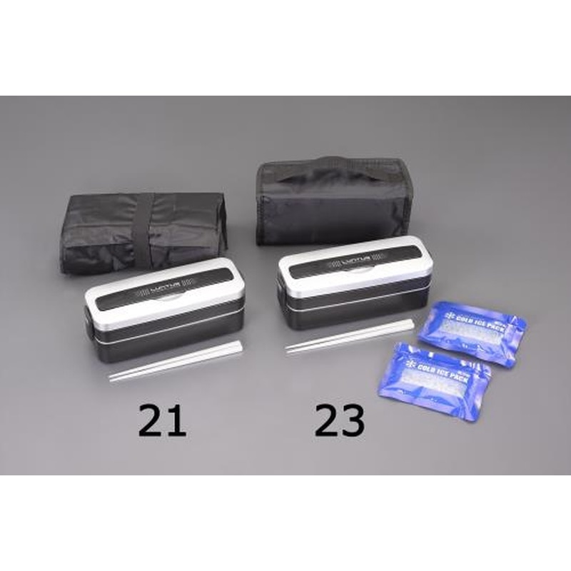 エスコ EA763AV-23 227x112x60mm/800mlランチボックス 1個（ご注文単位1個）【直送品】