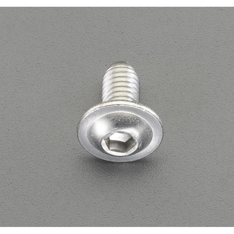 エスコ EA949MN-508 M5x8mmフランジボタン(ステンレス/8本) 1個(ご注文単位1個)【直送品】