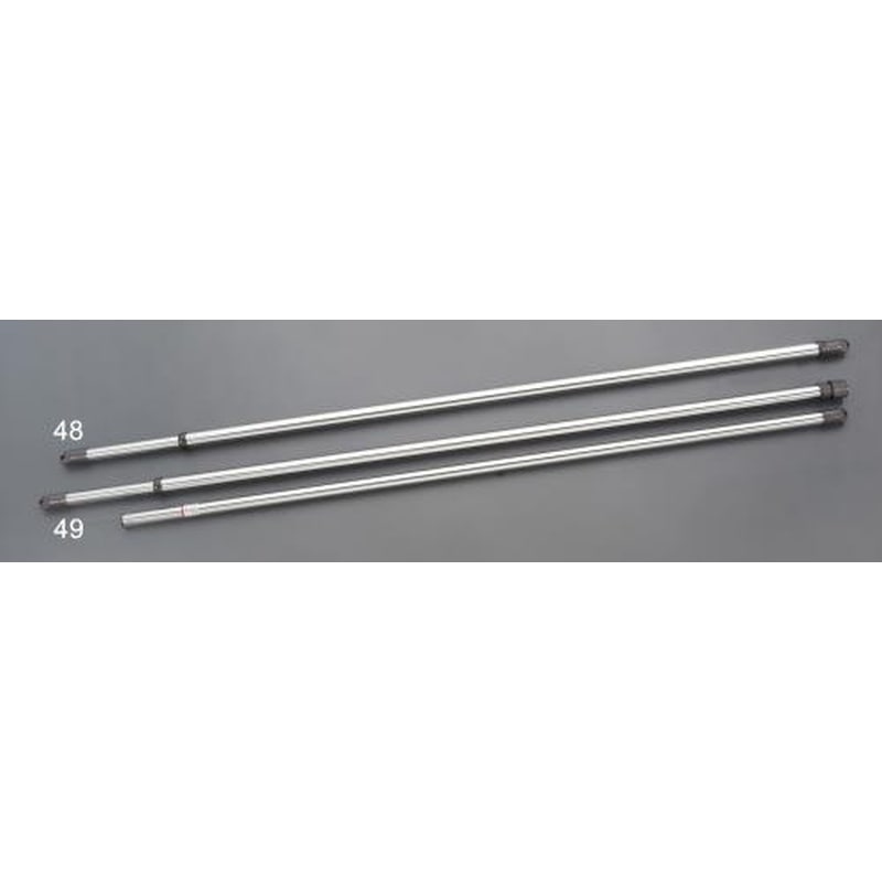 エスコ EA951FD-48 φ29.6x1380-2540mm物干し竿(ステンレス製) 1個（ご注文単位1個）【直送品】
