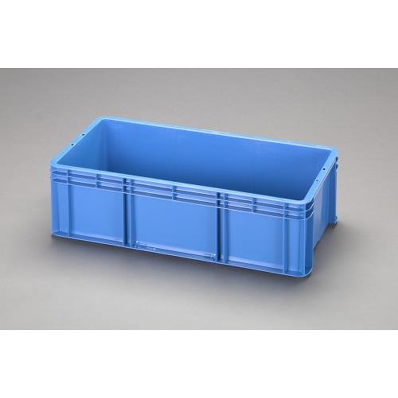 エスコ EA506AF-84 670x335x195mm/33.9Lコンテナ(青) 1個(ご注文単位1個)【直送品】