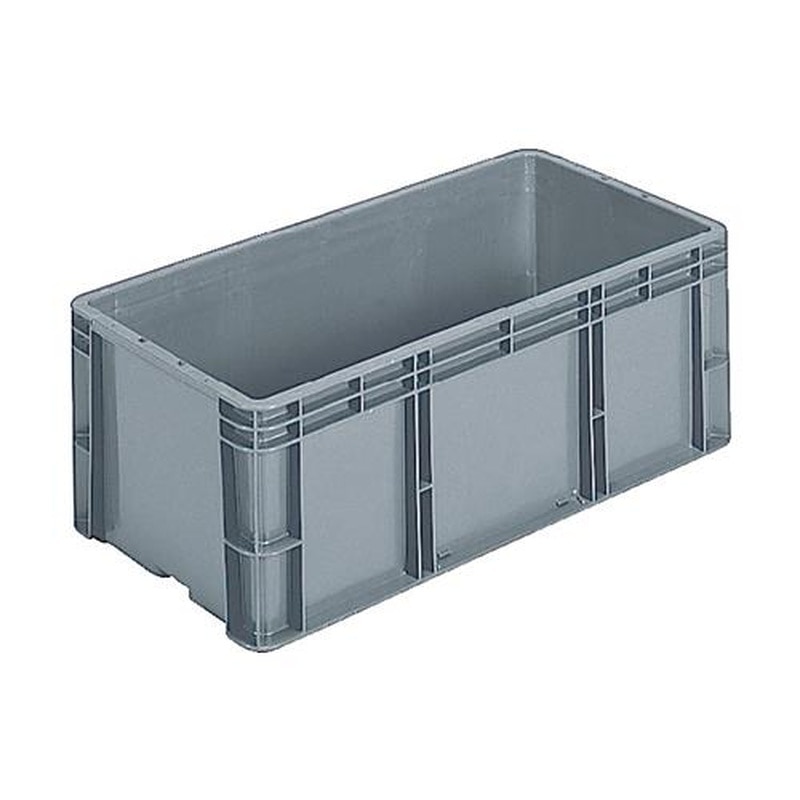 エスコ EA506AF-85 670x335x241mm/42.6Lコンテナ(グレー) 1個(ご注文単位1個)【直送品】