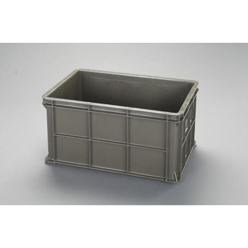 エスコ EA506AF-54 656x456x326mm/77.2Lコンテナ(OD色) 1個(ご注文単位1個)【直送品】