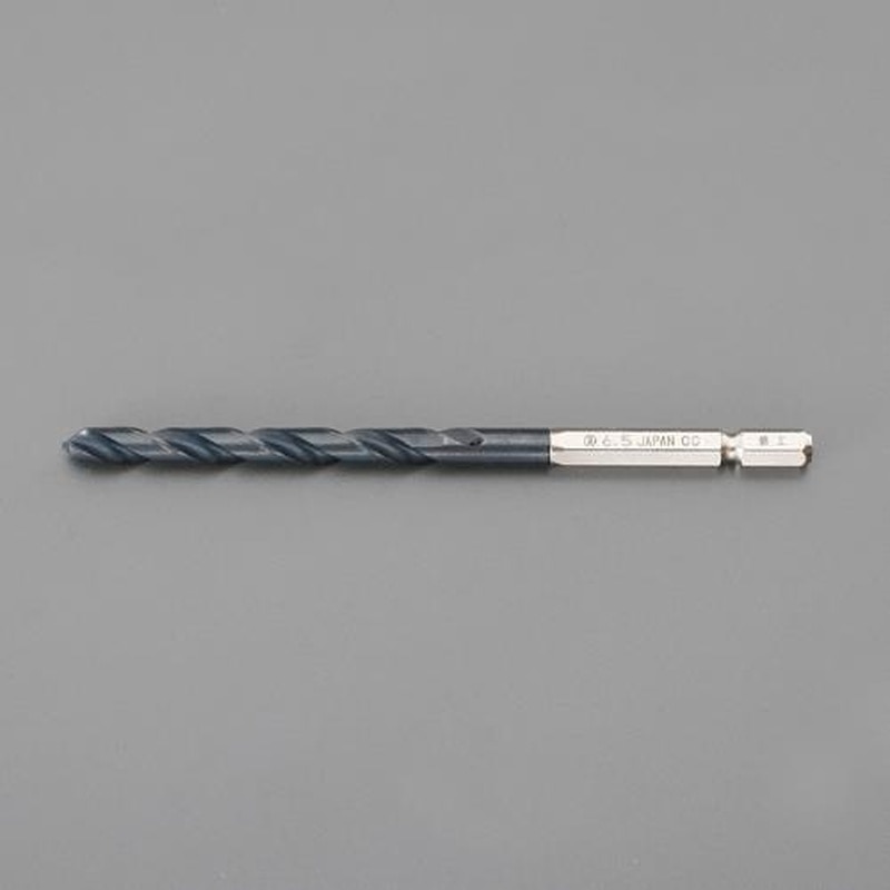 エスコ EA824CP-1.0 1.0x60mm鉄工用ドリル(六角軸/HSS) 1個(ご注文単位1個)【直送品】