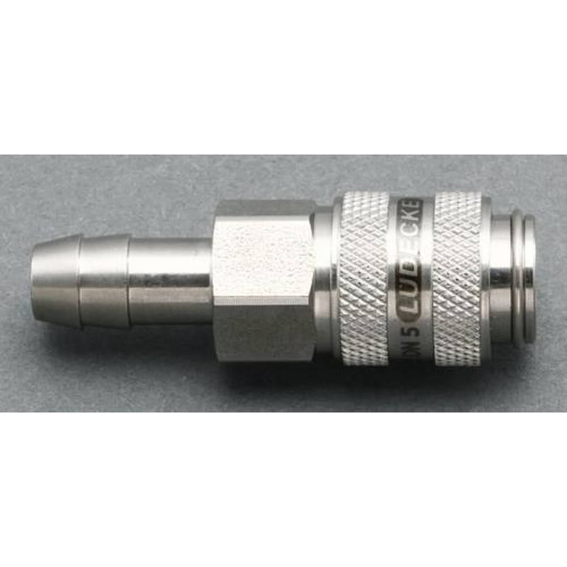 エスコ EA140GL-208 8mmウレタンホースカップリング(ステンレス製/ワンプッシュ) 1個（ご注文単位1個）【直送品】