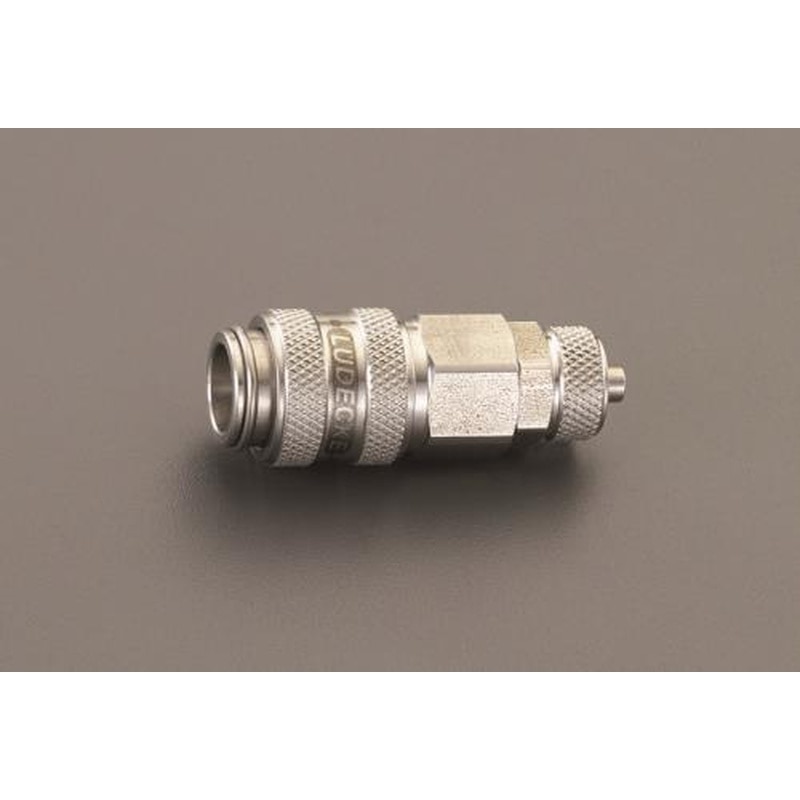 エスコ EA140GL-308 6x8mmウレタンホースカップリング(ステンレス製) 1個(ご注文単位1個)【直送品】