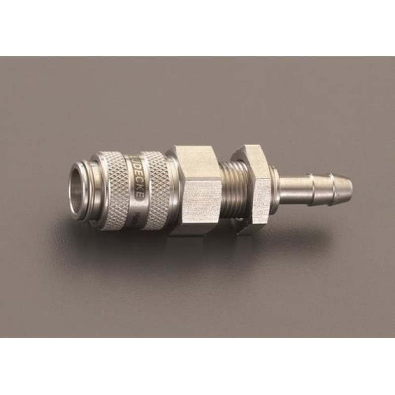 エスコ EA140GL-508 8mmウレタンホースカップリング(隔壁/ステンレス製) 1個(ご注文単位1個)【直送品】