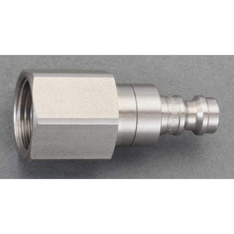 エスコ EA140GM-101 G1/8”雌ねじプラグ(ステンレス製) 1個(ご注文単位1個)【直送品】
