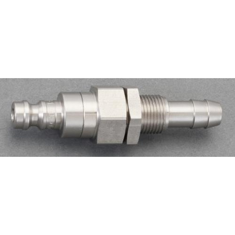エスコ EA140GM-506 6mmウレタンホース用プラグ(隔壁/ステンレス製) 1個(ご注文単位1個)【直送品】