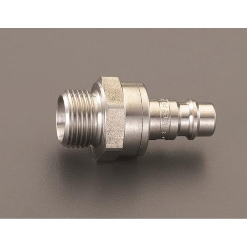 エスコ EA140GV-4 G1/2”雄ねじプラグ(ステンレス製) 1個（ご注文単位1個）【直送品】