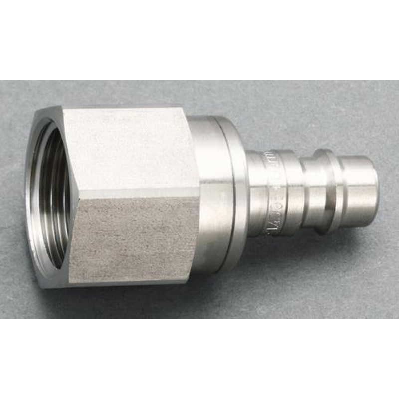 エスコ EA140GV-104 G1/2”雌ねじプラグ(ステンレス製) 1個(ご注文単位1個)【直送品】