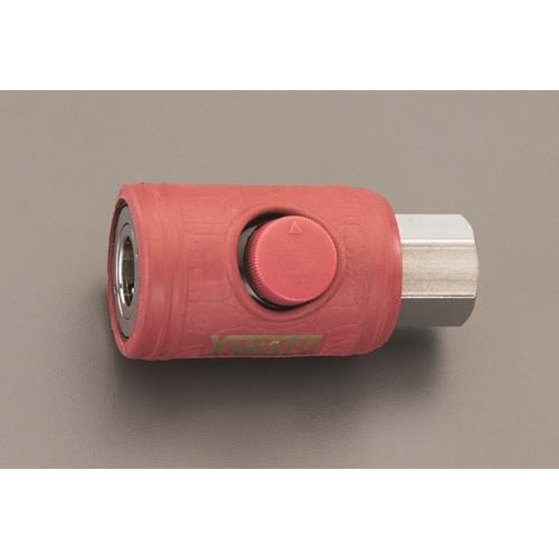 エスコ EA140TC-2 1/4”エアーカップリングソケット(ボタン式) 1個（ご注文単位1個）【直送品】