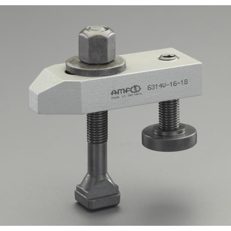 エスコ EA637BD-16B M16/125mmサポートスクリュー付テーパークランプ 1個（ご注文単位1個）【直送品】