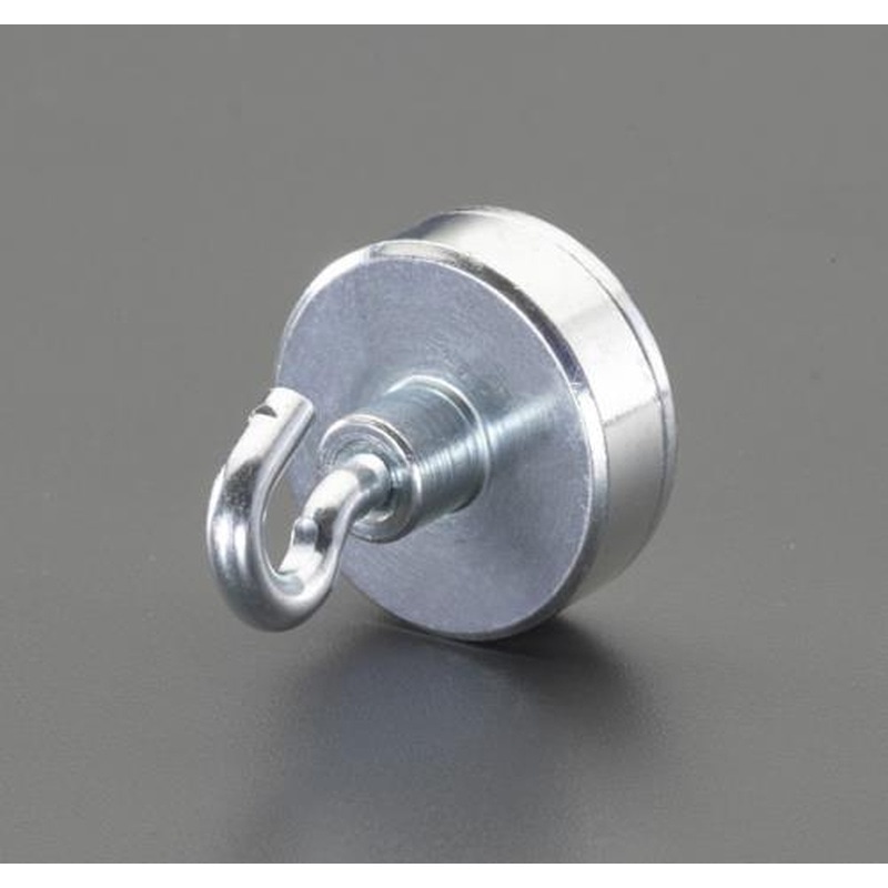 エスコ EA781EX-2 φ13x4.5mm/59N強力マグネット(フック付) 1個(ご注文単位1個)【直送品】
