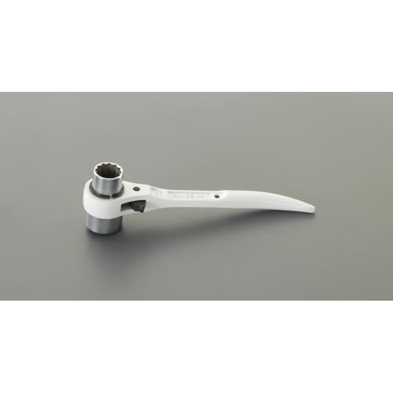 エスコ EA602AB-22 17x21mm/180mm両口ラチェットレンチ(コンパクトショート) 1個(ご注文単位1個)【直送品】