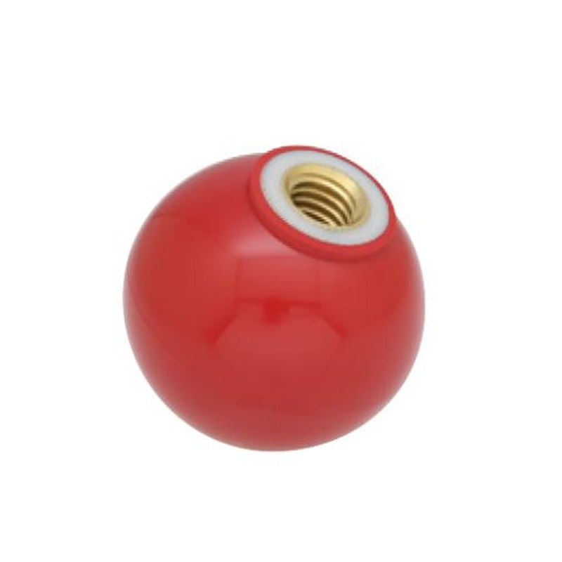 エスコ EA948AM-15 M8x32mm雌ねじプラスチックボール(レッド) 1個（ご注文単位1個）【直送品】