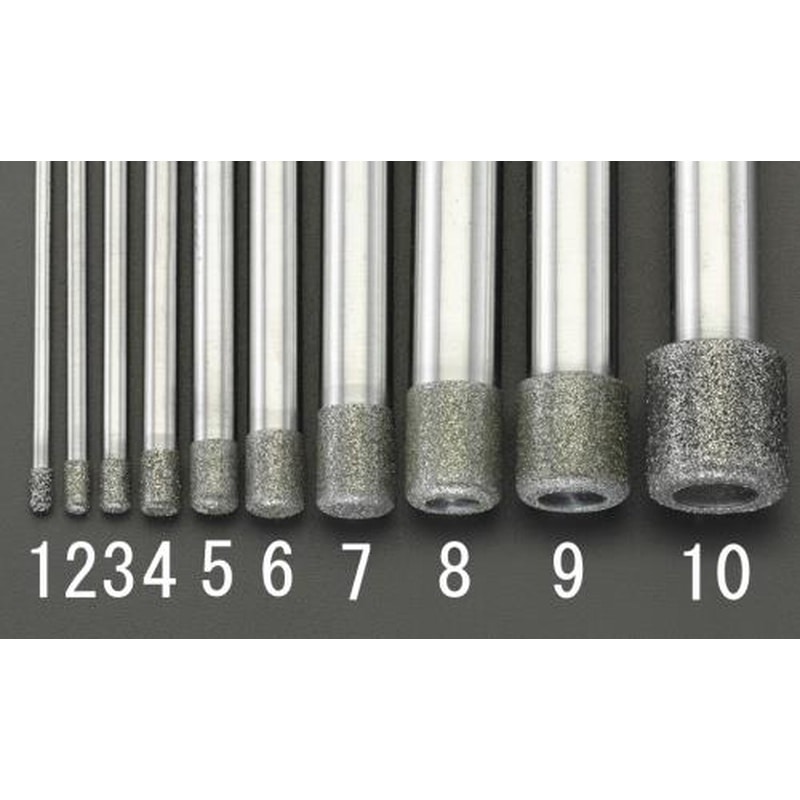 エスコ EA819DY-8 10.5x12.0x100mmダイヤモンドバー(10mm軸) 1個（ご注文単位1個）【直送品】