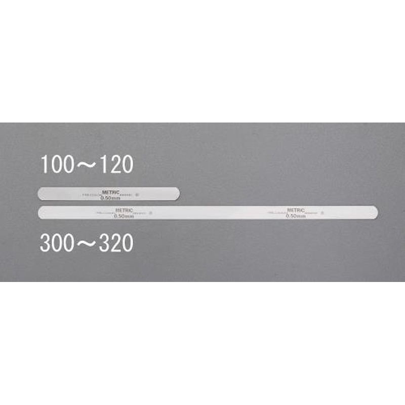 エスコ EA725RB-301A 0.06x305mmスチールフィラーゲージ(12枚) 1個(ご注文単位1個)【直送品】