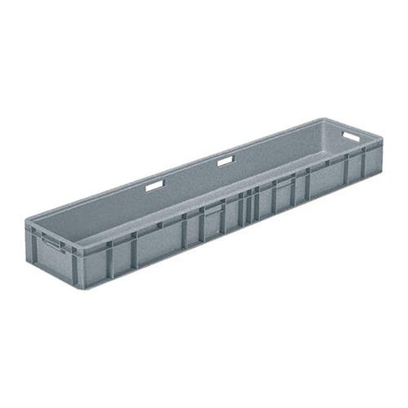 エスコ EA506AF-131 1508x335x149mm/55.9Lコンテナ(ライトグレー) 1個(ご注文単位1個)【直送品】