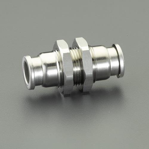 エスコ EA425WG-12 12mm ユニオン(隔壁/ステンレス製) 1個 (ご注文単位1個)【直送品】