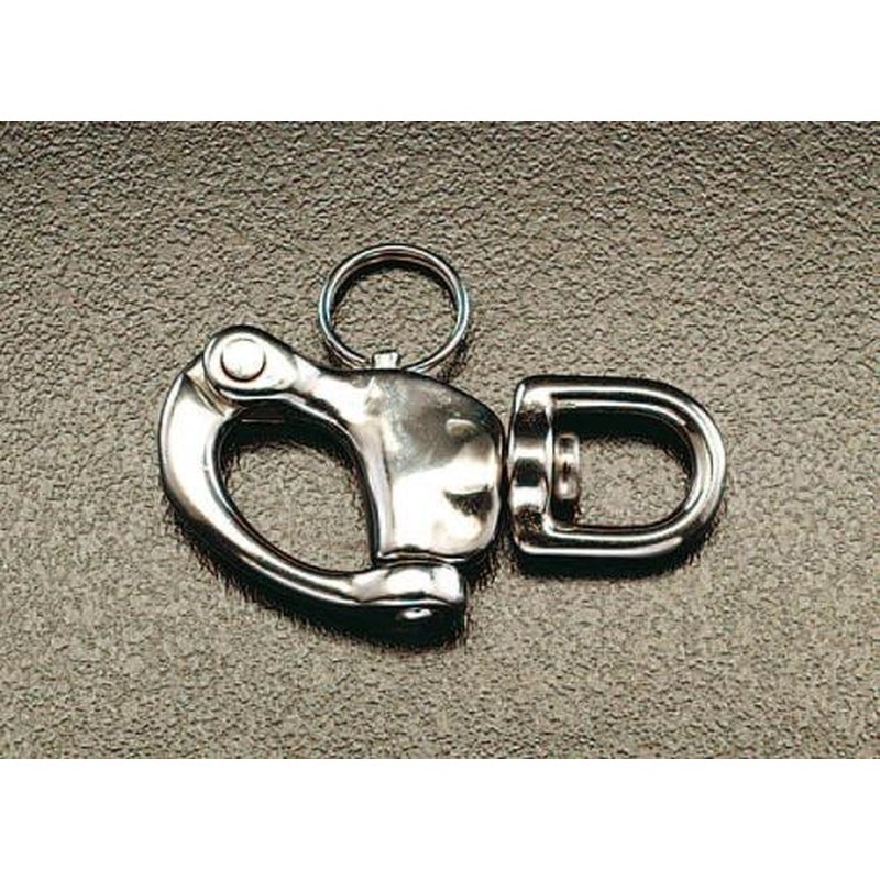 エスコ EA638FM-3 127mmスイベルスナップ(ステンレス製) 1個(ご注文単位1個)【直送品】