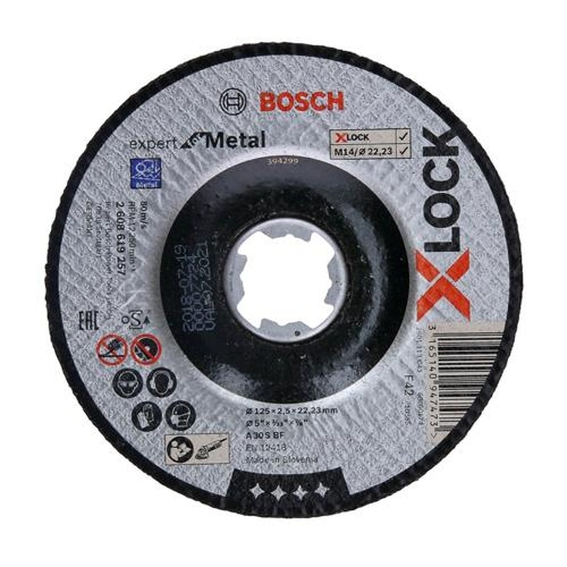 エスコ EA843XH-71 125x2.5mm超薄型切断砥石(1枚/X-LOCK用) 1個(ご注文単位1個)【直送品】