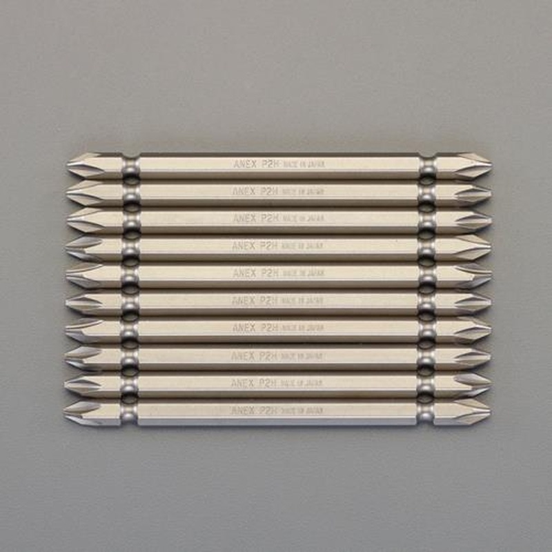 エスコ EA813-213 #2x150mm［＋]ドライバービット(10本組) 1個（ご注文単位1個）【直送品】