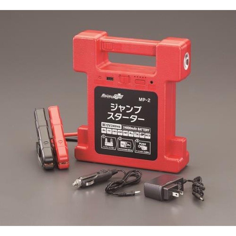 エスコ EA812HE-1A DC12V・24V/400A・600Aジャンプスターター 1個(ご注文単位1個)【直送品】