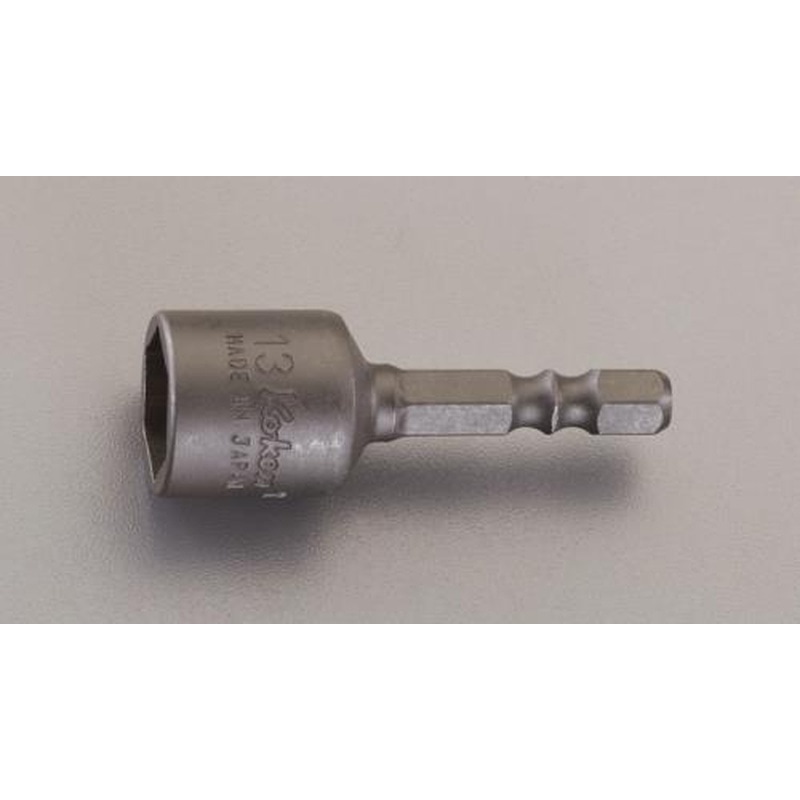 エスコ EA612AG-120A 1/4”x50mmナットセッター(マグネット付) 1個（ご注文単位1個）【直送品】