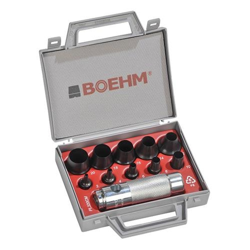 エスコ EA576F-26 3-20mm革ポンチキット(10個組) 1個(ご注文単位1個)【直送品】