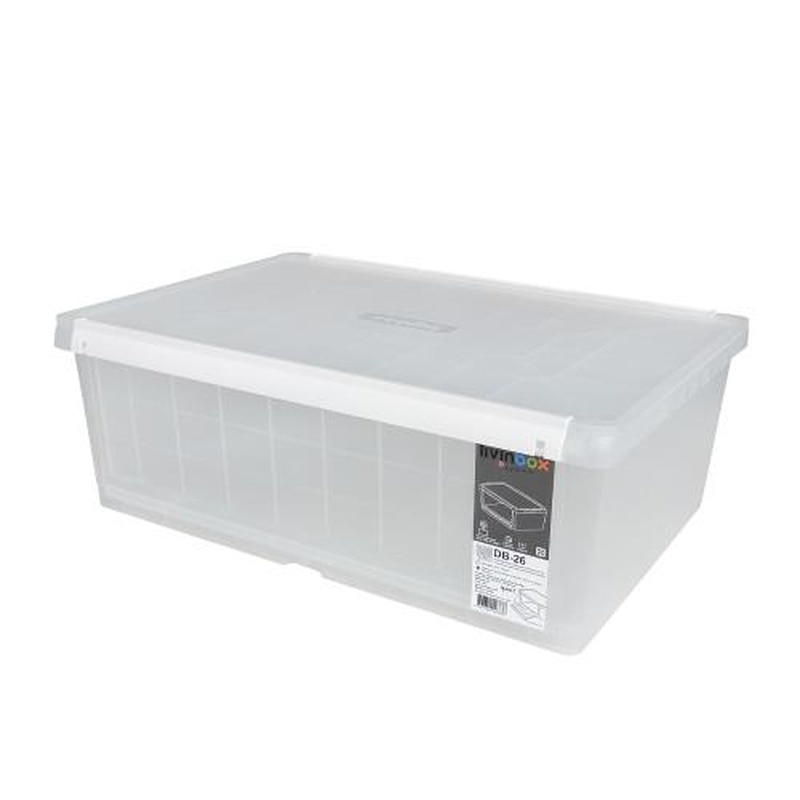 エスコ EA506LW-11 517x371x186mm収納ボックス(ホワイト) 1個(ご注文単位1個)【直送品】