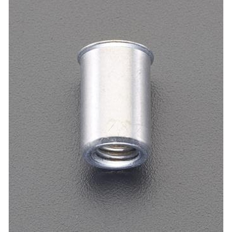エスコ EA527NK-129 M6/1.0-2.5mmブラインドナット(アルミ薄頭/32個) 1個(ご注文単位1個)【直送品】