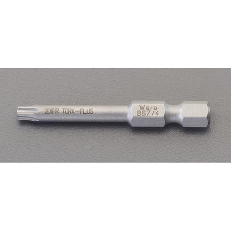 エスコ EA611GL-325 25IPRx50mm［TORX-PLUS]ビット(イジリ止) 1個（ご注文単位1個）【直送品】