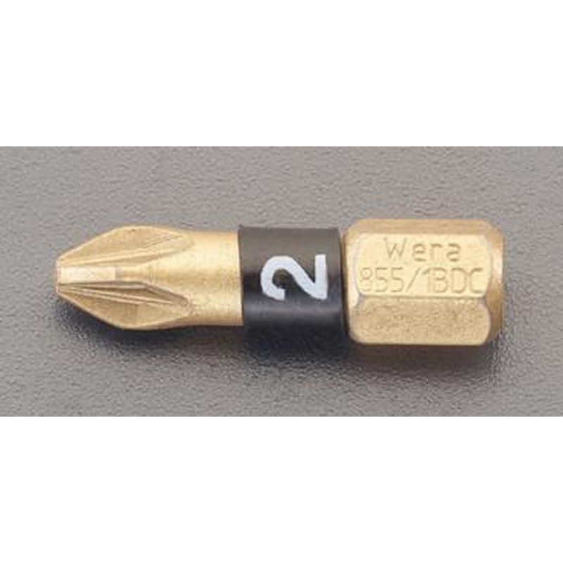 エスコ EA611GP-1 PZ1x25mm［Pozi]ドライバービット(ダイヤモンド付) 1個（ご注文単位1個）【直送品】