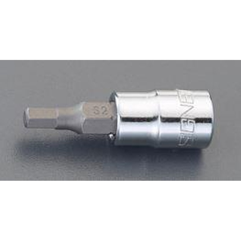 エスコ EA617CT-8 1/4”DRx8mm［Hex]ビットソケット 1個（ご注文単位1個）【直送品】