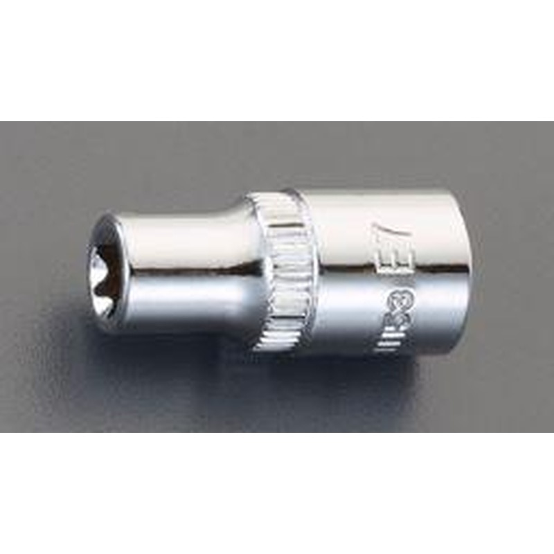 エスコ EA617CV-8 1/4”DRxE8［Hexlobe]ソケット 1個（ご注文単位1個）【直送品】