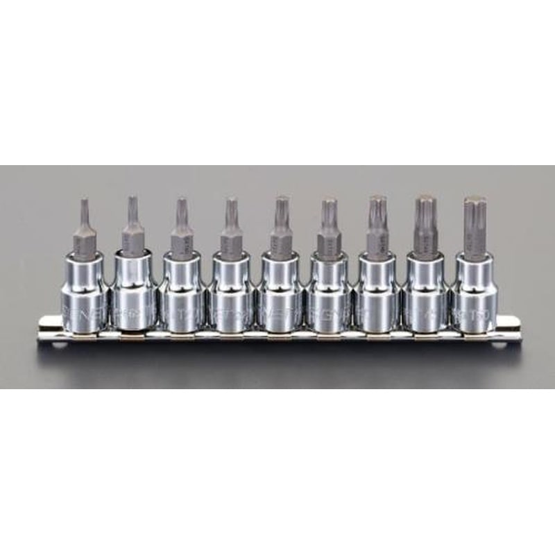 エスコ EA617DM-500A 3/8”DR［Hexlobe]ビットソケットセット 1個（ご注文単位1個）【直送品】