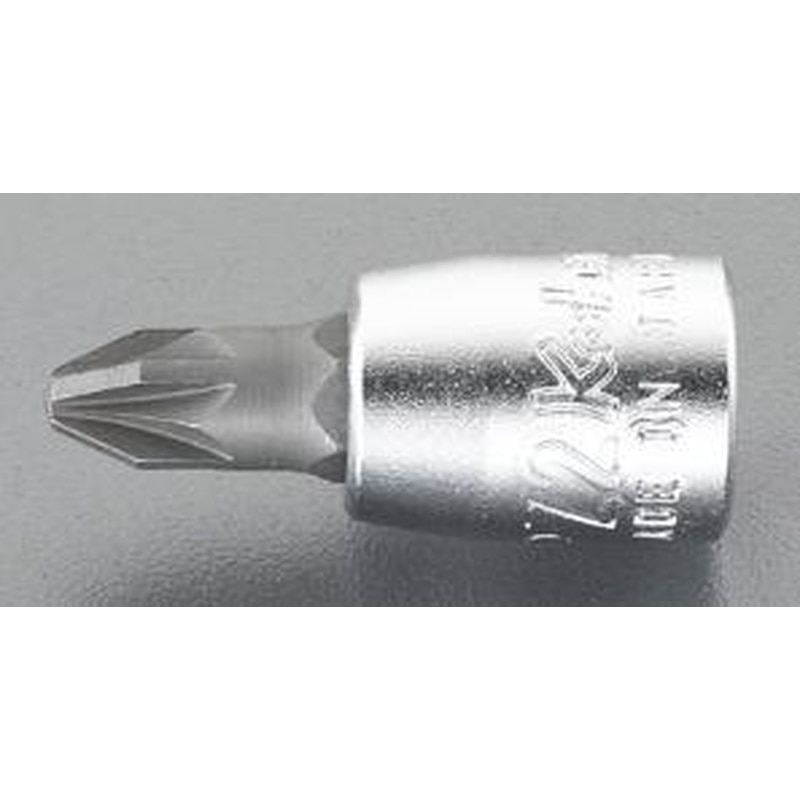 エスコ EA618AS-201 1/4”DRx#1［Pozidriv]ビットソケット 1個（ご注文単位1個）【直送品】