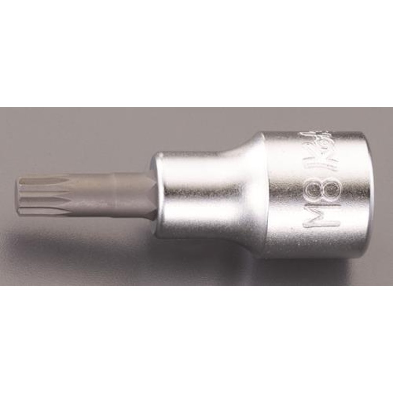 エスコ EA618CV-8 1/2”DRxM8［XZN]ビットソケット(3重4角) 1個（ご注文単位1個）【直送品】