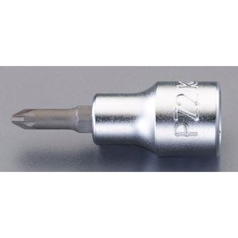 エスコ EA618CX-12 1/2”DRx#2［Pozidriv]ビットソケット 1個（ご注文単位1個）【直送品】