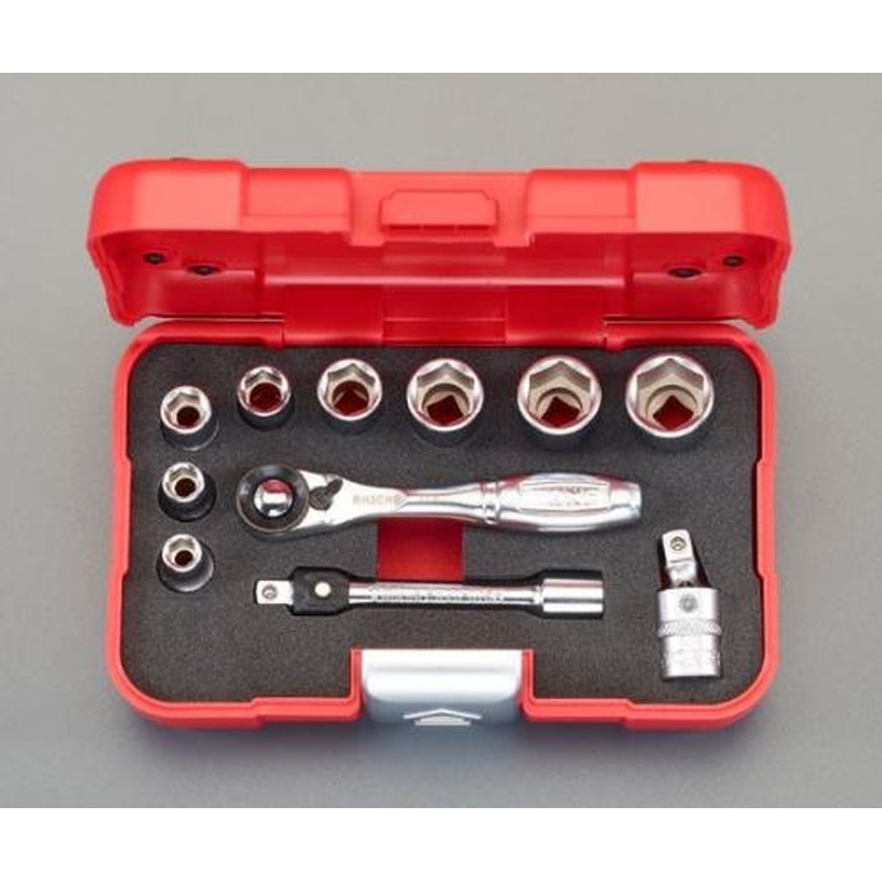 エスコ EA618H-7 1/4”DRソケットレンチセット 1個(ご注文単位1個)【直送品】