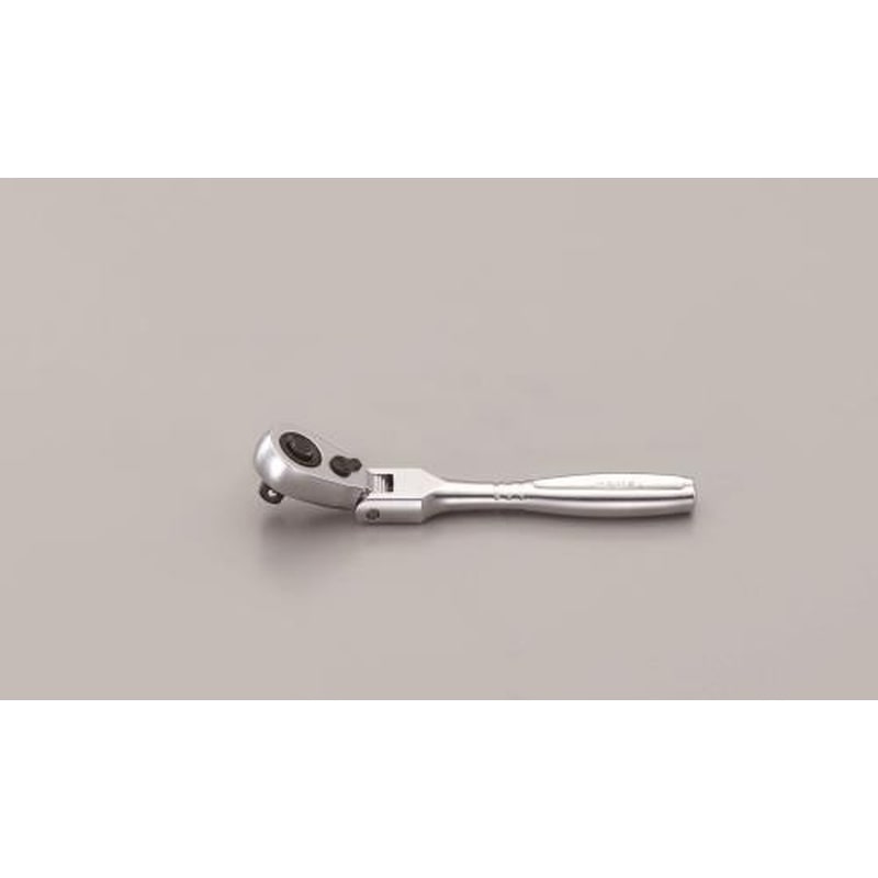 エスコ EA618HA-10 1/4”DR/90mmラチェットハンドル(首振) 1個(ご注文単位1個)【直送品】