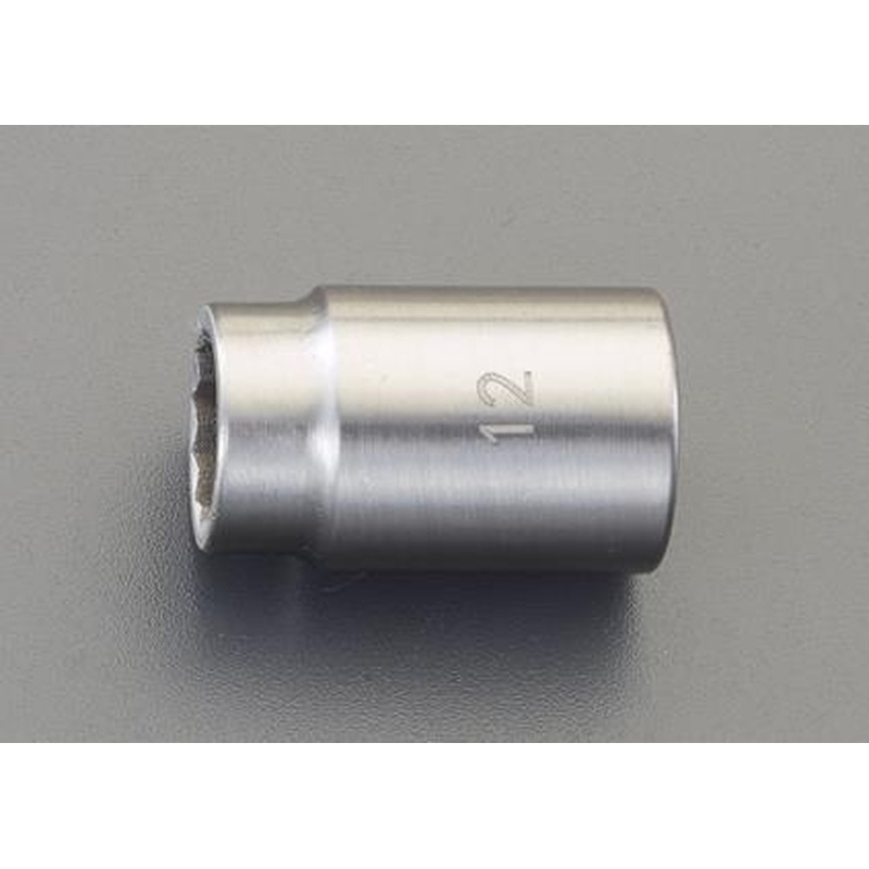 エスコ EA618SA-8 3/8”DR/8mmソケット(ステンレス製) 1個（ご注文単位1個）【直送品】