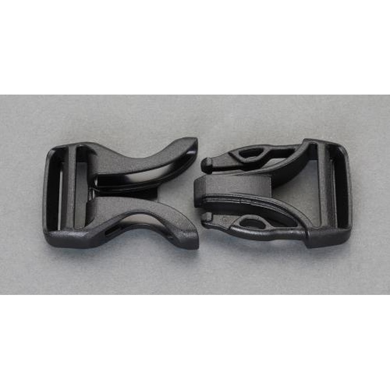エスコ EA628RB-438 38mmバックル(サイドリリース/プラスチック製) 1個（ご注文単位1個）【直送品】