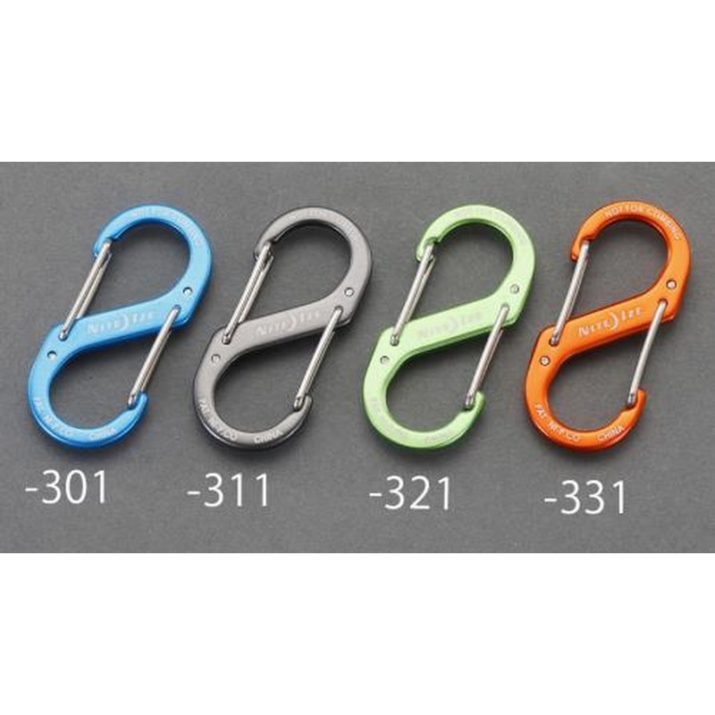 エスコ EA638AD-332 69x32mmSカンスナップフック(アルミ製/オレンジ) 1個（ご注文単位1個）【直送品】