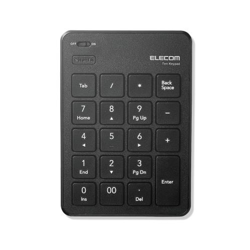 エスコ EA764AB-101 89x127x21mmワイヤレステンキーボード 1個(ご注文単位1個)【直送品】