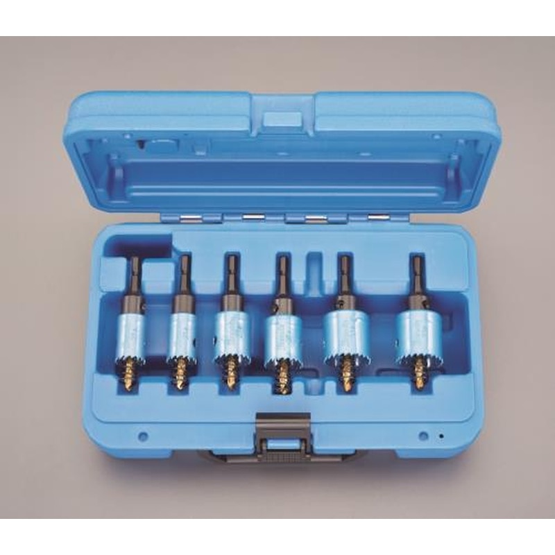 エスコ EA823JA 21-33mm/6本組ホールソーセット(六角軸/電気工事用 1個(ご注文単位1個)【直送品】