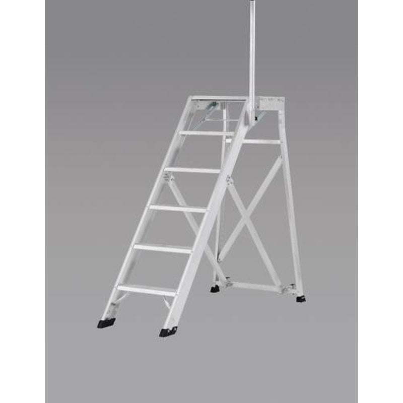 エスコ EA903BD-27 1.25m/5段作業台(手掛かり棒/折畳式) 1個(ご注文単位1個)【直送品】